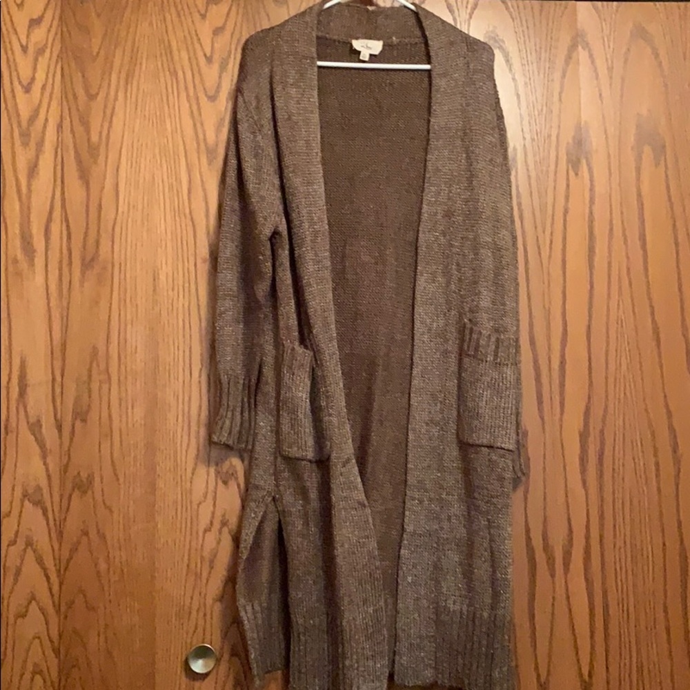 Brown cardigan